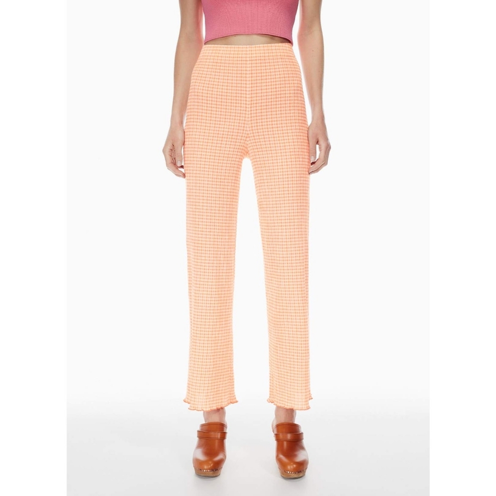 Wilfred sz large Verona gingham pants Aritzia